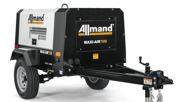 New Maxi-Air 100 portable air compressor from Allmand Bros.