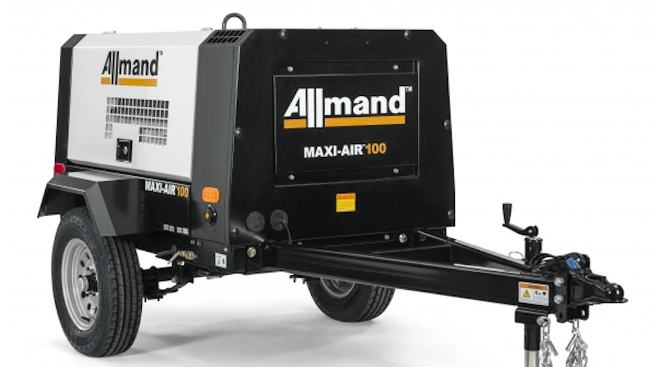 New Maxi-Air 100 portable air compressor from Allmand Bros.