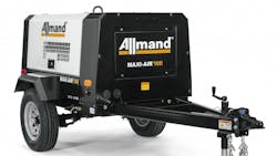 New MaxiAir 100 portable air compressor from Allmand Bros New MaxiAir 100 portable air compressor from Allmand Bros