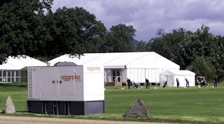 An Aggreko generator at the Ryder Cup.
