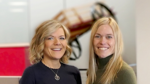 Bonnie Radjenovich left vice president of human resources and coowner and Brenda Jennissen president and CEO of Felling Trailers celebrate the company39s designation as a Women39s Business Enterprise