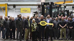 The key to the building is presented to the new owners
