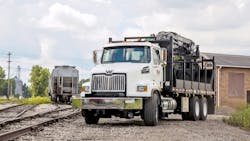 A Nesco Rentals truck at work A Nesco Rentals truck at work