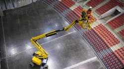 Haulotte39s HA61 Le Pro in action Haulotte39s HA61 Le Pro in action