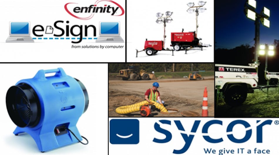 This month RER focuses on Computer Software, Light Towers and Heating &amp; Ventilation Equipment from Terex, Enfinity, Wynne Systems, Larson Electronics, Bull Dog, Schaefer, Topp Portable Air and more.