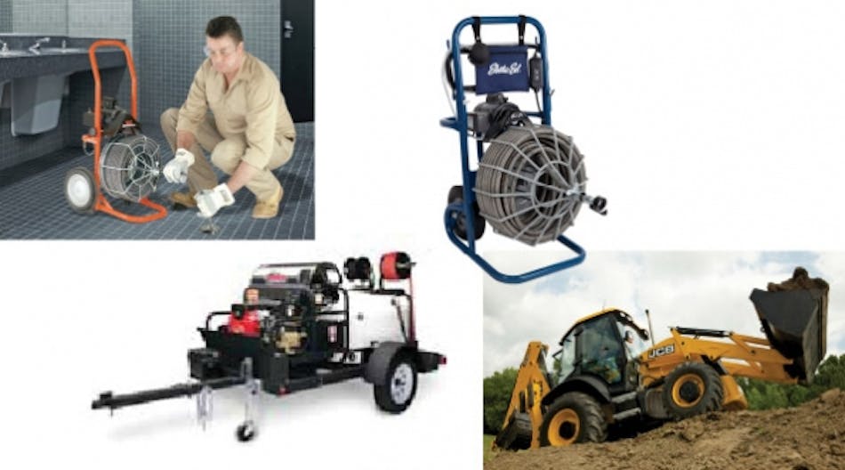 This month RER focuses on drain-cleaning equipment, backhoes and attachments, and pressure washers and paint sprayers including General Pipe Cleaners, Electric Eel, Case, JCB, Graco, Shark Pressure Washers and more.