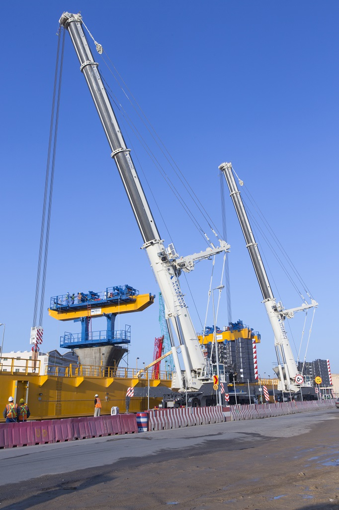 Terex Cranes Job Story - Two AC 500-2 all terrain cranes help with construction on metro project.jpg