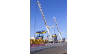 Rermag 11249 Terex Cranes Job Story Two Ac 500 2 All Terrain Cranes Help With Construction On Metro Project