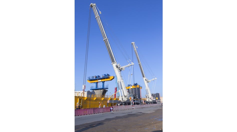 Rermag 11249 Terex Cranes Job Story Two Ac 500 2 All Terrain Cranes Help With Construction On Metro Project