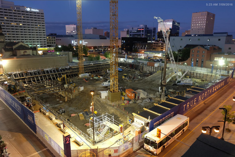 Lind True North - LE980LED on poles at corners - sept 7 night.jpg