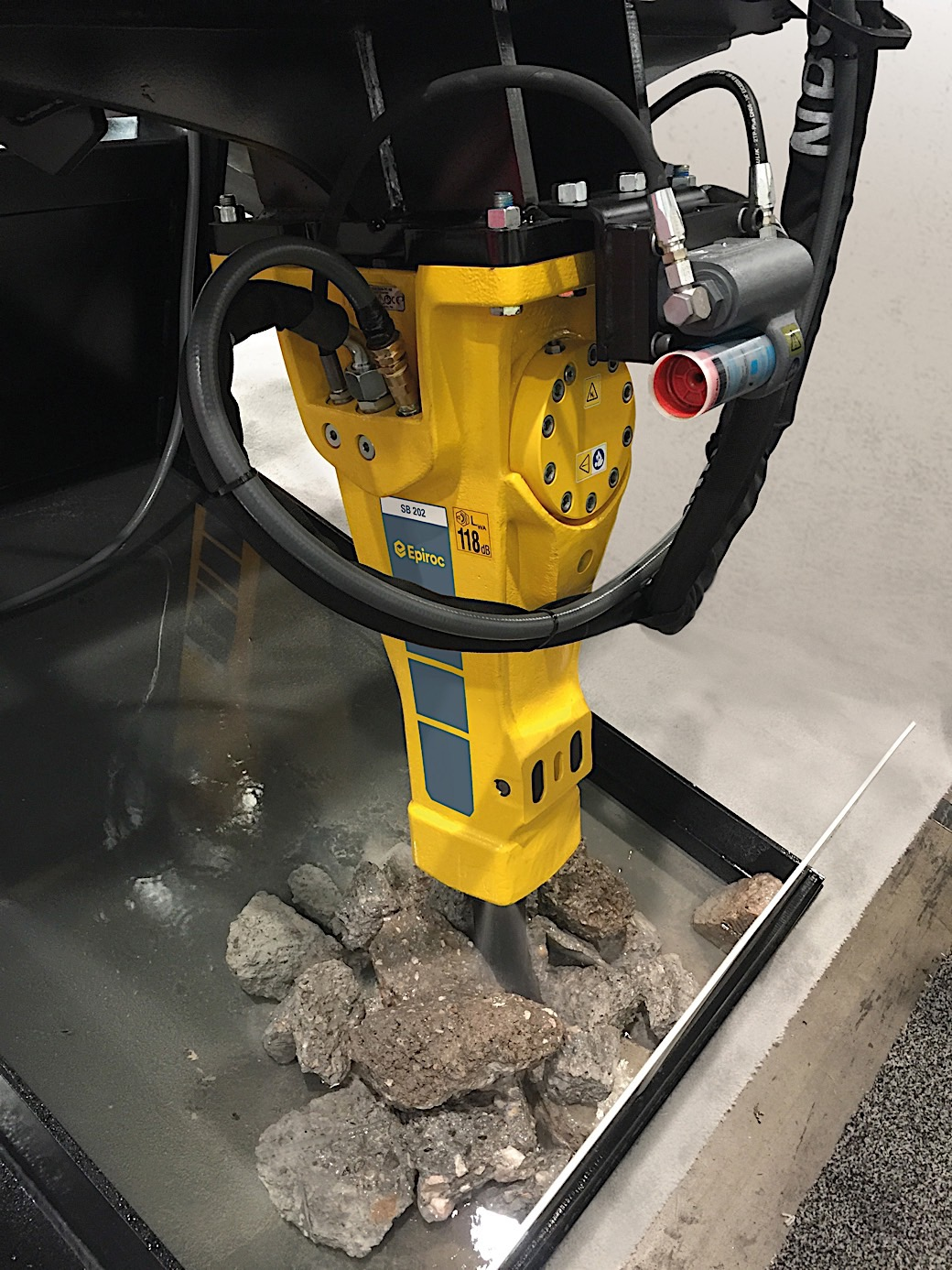 Epiroc premium SB series hydraulic breaker attachments