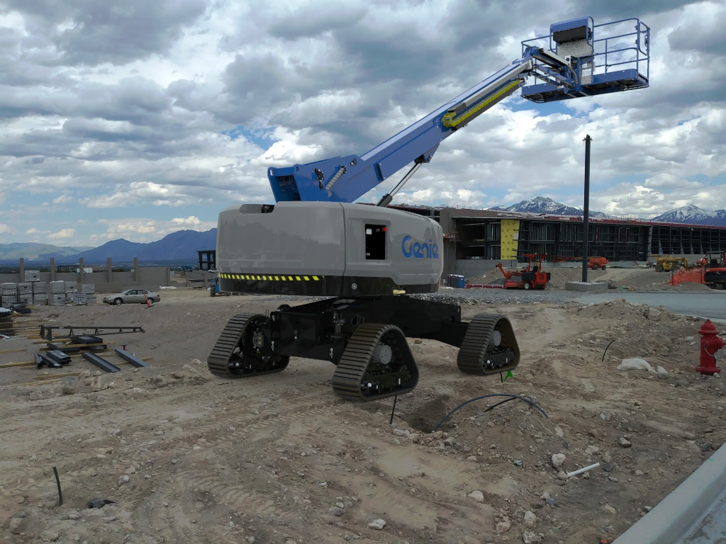 New Genie High Float and Trax Booms Work on Soft Turf Rental Equipment Register