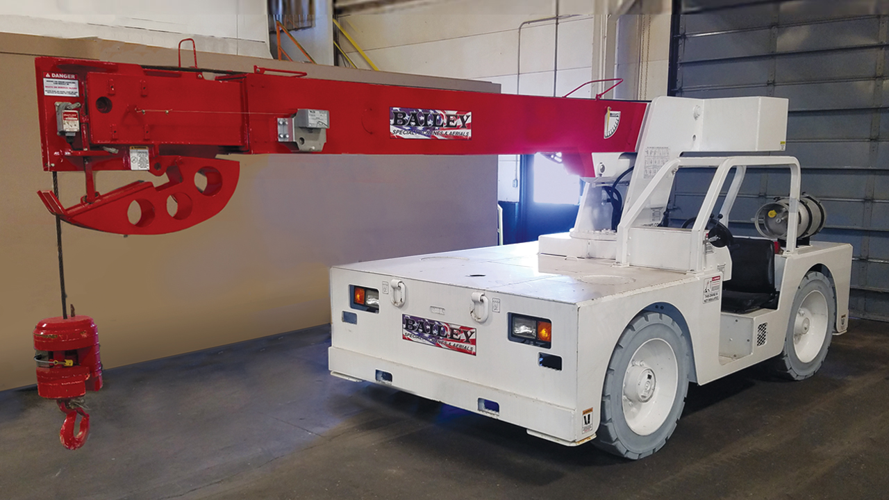 Bailey BC18 hybrid electric carry deck crane Rental Equipment Register