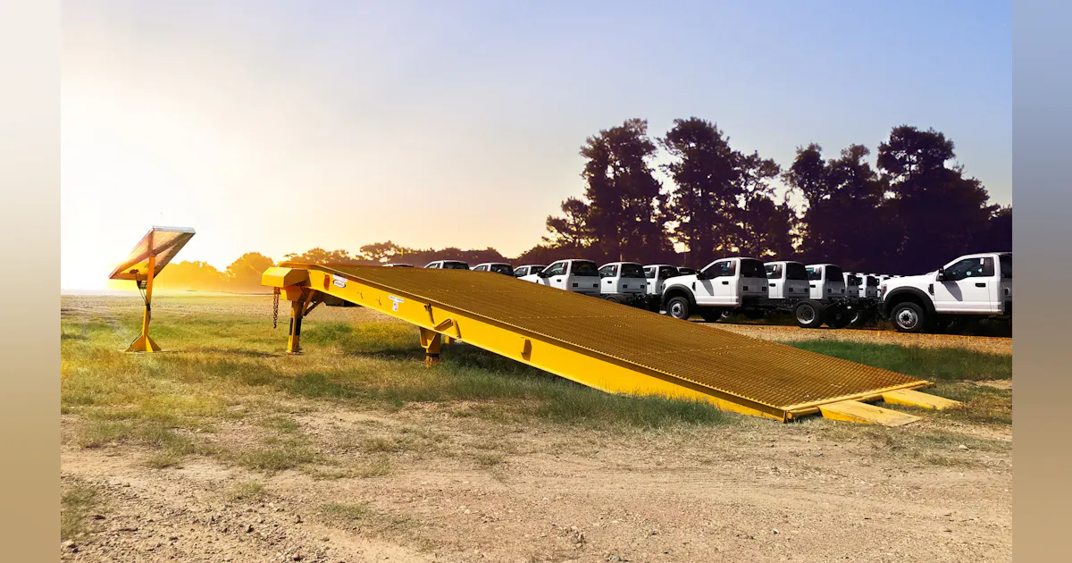 Solar Panel Ramp Ledwell Solar Loading Ramp | Rental Equipment Register