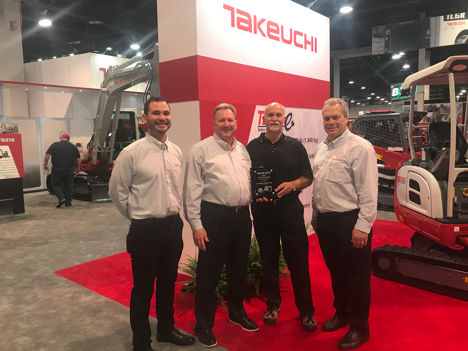 Takeuchi Awards TriWest Tractor its West Region Dealer of the Year