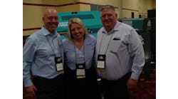 Kevin Day, Alicia Waineo, Mike Niemela of ANA Corp. at 2020&apos;s Rental Rally.
