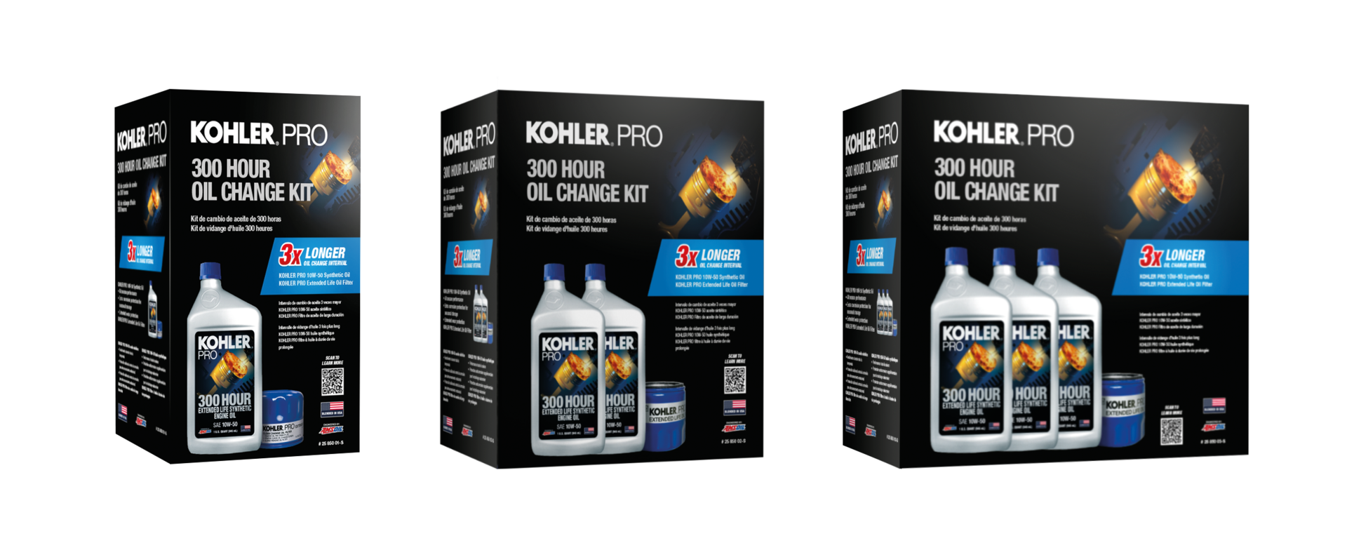 Kohler 300 Hours Kits Black