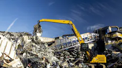 Pictured is the new Caterpillar material handler.