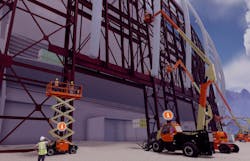Pictured is the new Access Your World virtual site by JLG Industries. Pictured is the new Access Your World virtual site by JLG Industries.