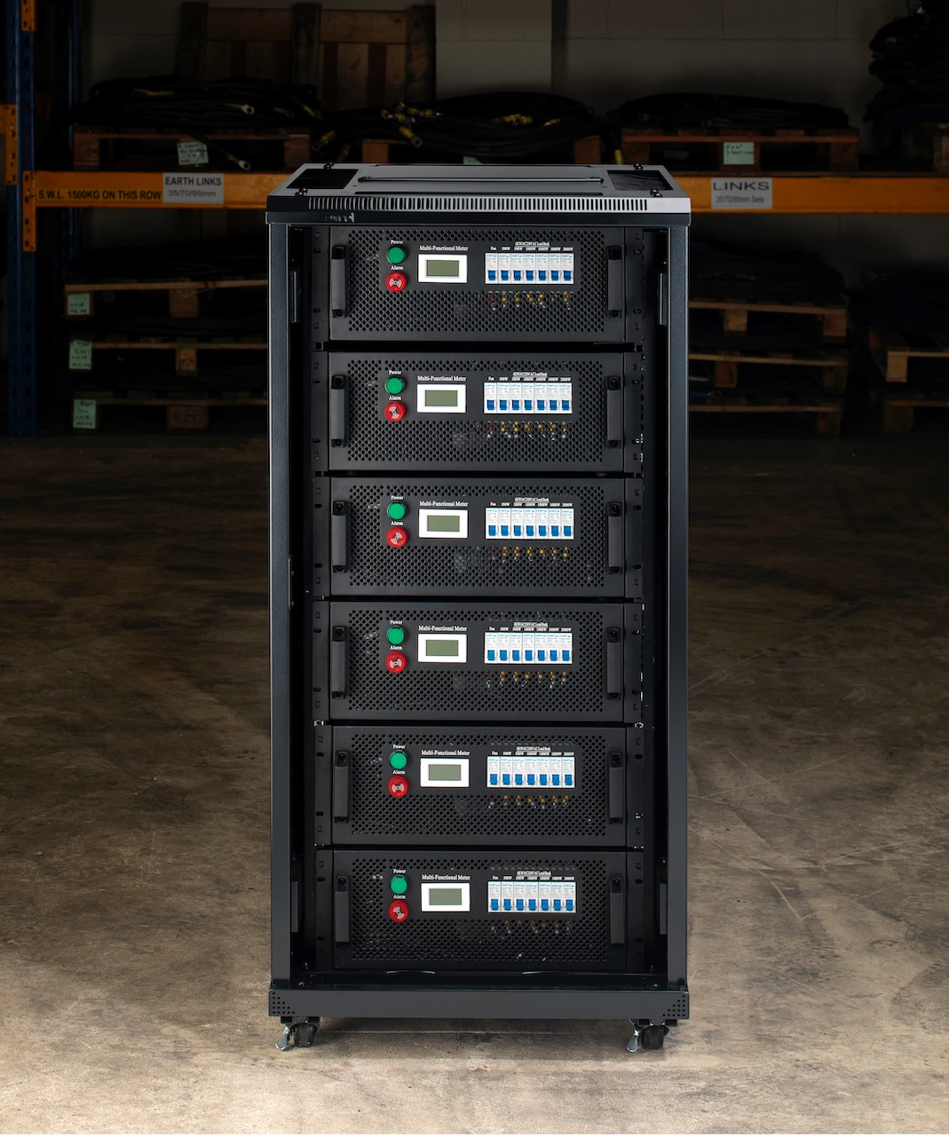 Pictured is the adding a new server emulator load bank solution by Crestchic Loadbanks.