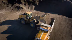 Pictured is the Cat 980 and 982 medium wheel loader.