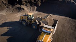 Pictured is the Cat 980 and 982 medium wheel loader. Pictured is the Cat 980 and 982 medium wheel loader.