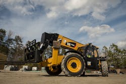 Pictured is the new Cat TL1055D and TL1255D Telehandlers. Pictured is the new Cat TL1055D and TL1255D Telehandlers.