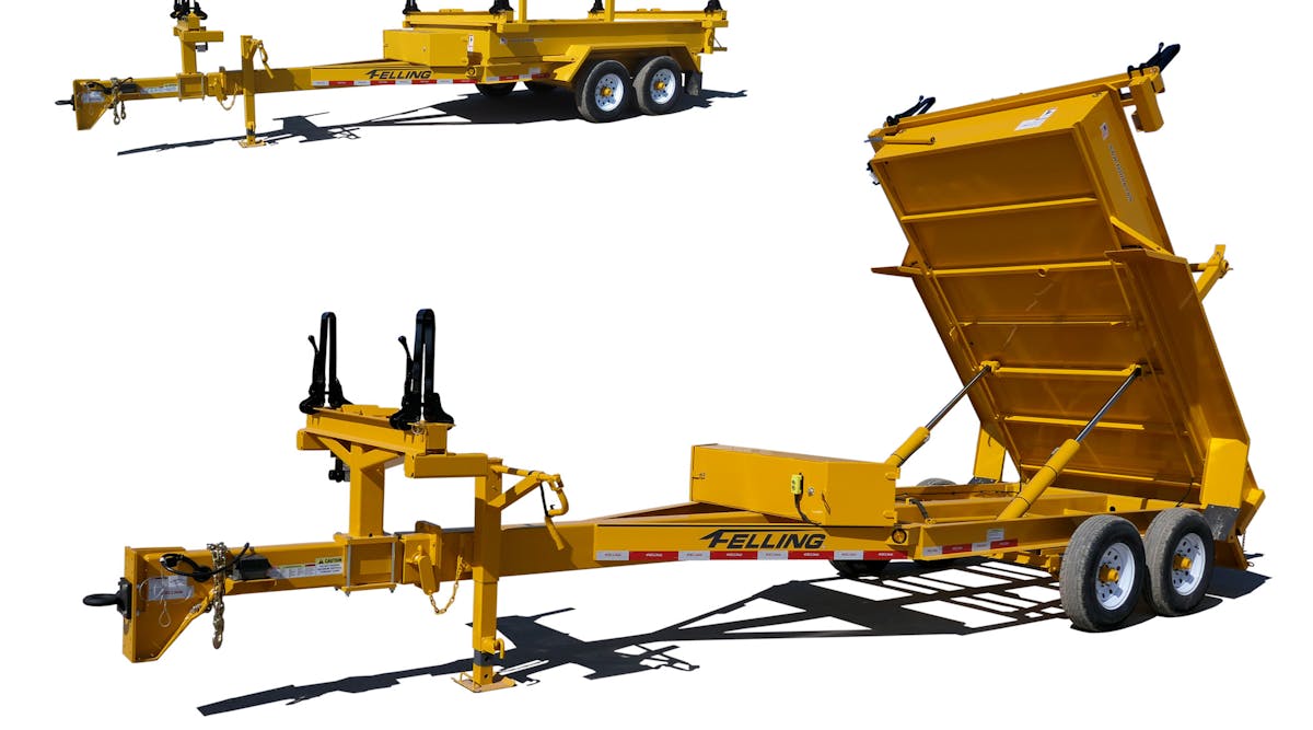 Pictured is the PCD, Pole/Cargo/Dump trailer.