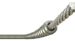 Pictured is a Flexicore cable. They come in all different sizes, ¼-inch, 5/16-inch, 3/8-inch, ½-inch, 9/16-inch, 5/8-inch, and 3/4-inch diameters Pictured is a Flexicore cable. They come in all different sizes, ¼-inch, 5/16-inch, 3/8-inch, ½-inch, 9/16-inch, 5/8-inch, and 3/4-inch diameters