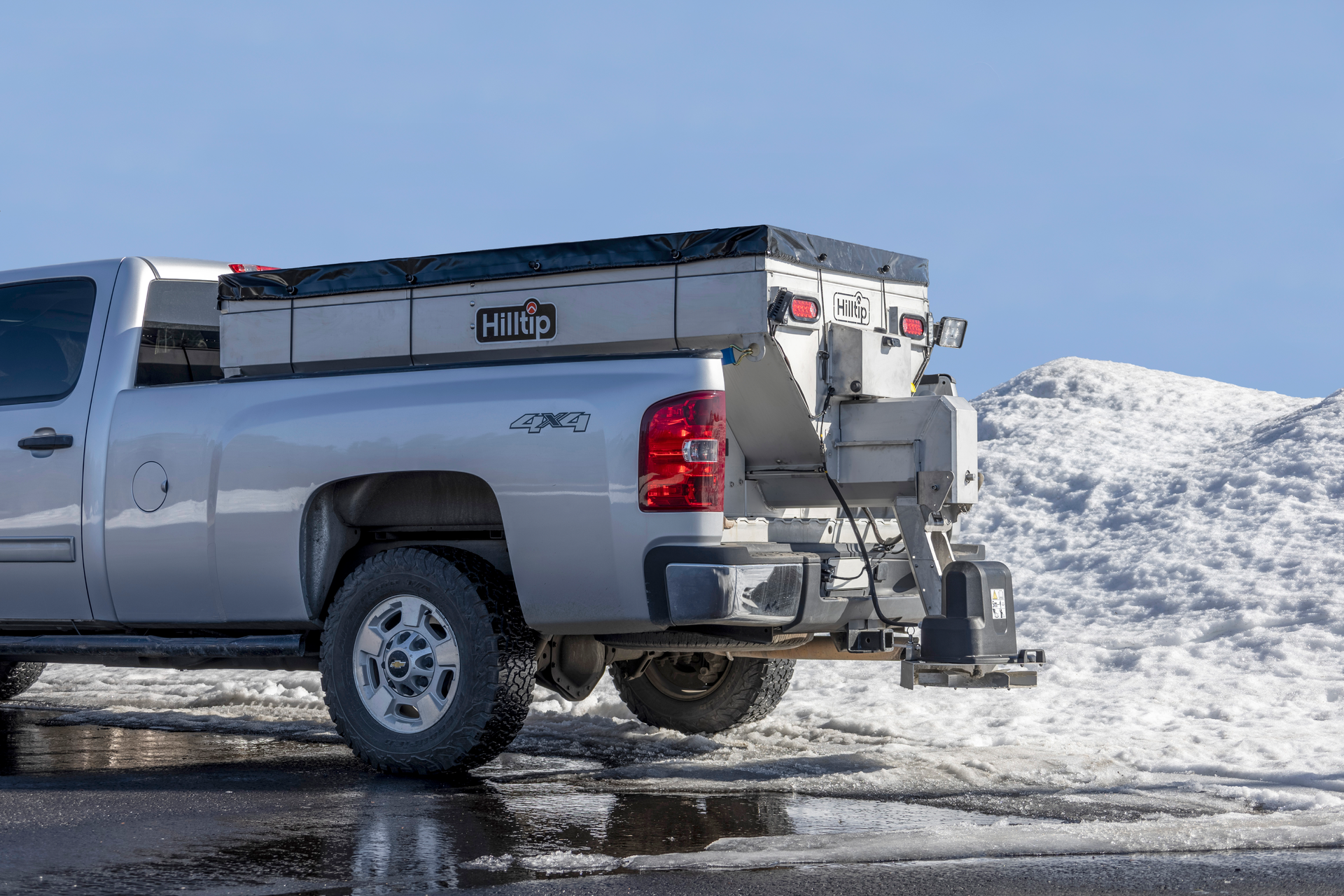 Pictured is the new IceStriker 2000-3300 SSA/SSC stainless-steel salt spreader.
