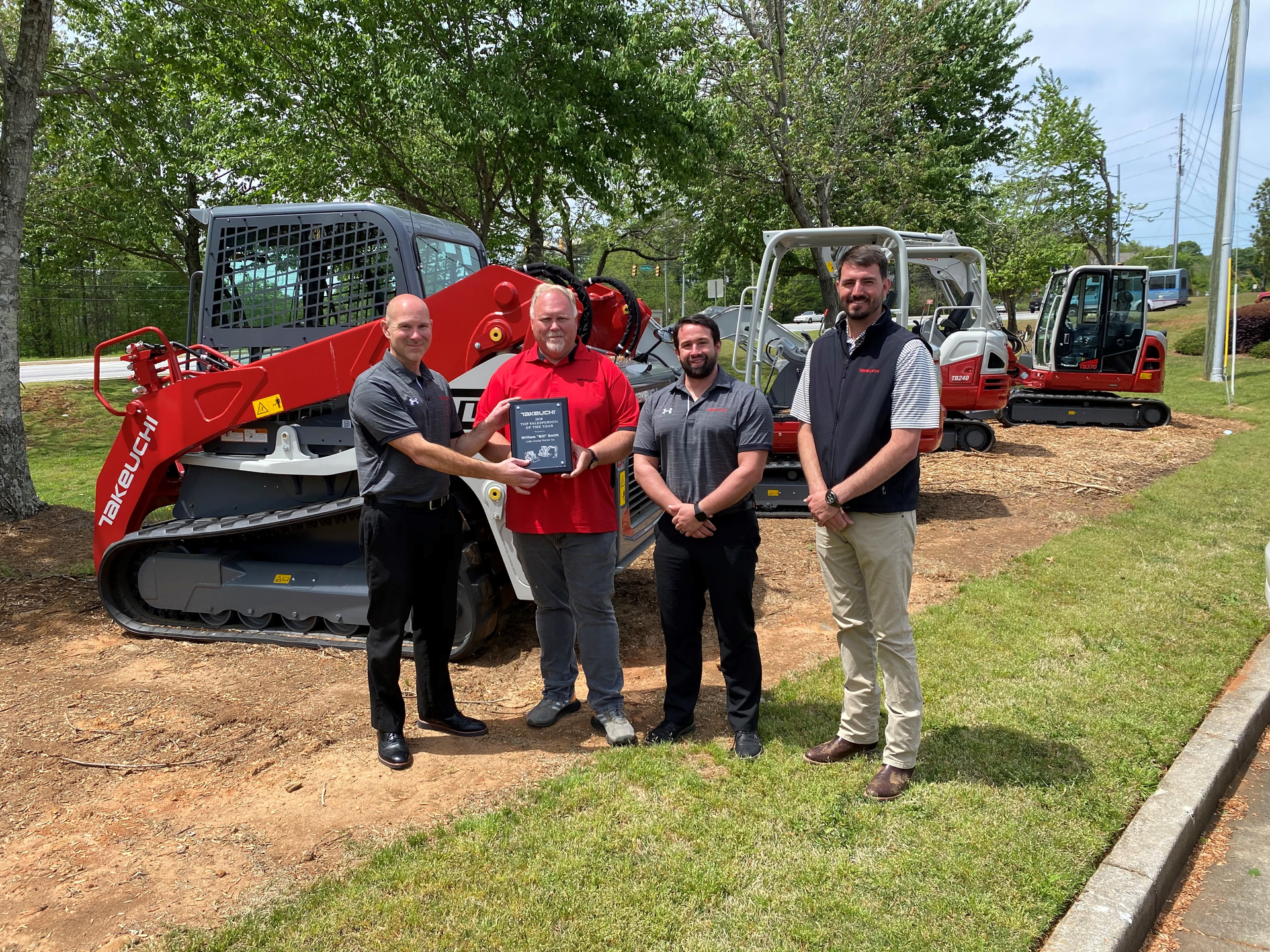 Takeuchi 2020 Cobb Bill Smith Top Salesperson Award 4 15 21