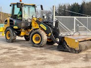 Pictured is the first L25 Electric compact wheel loader by Volvo.