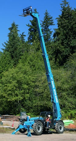 Pictured is the new Genie GTH-1056 telehandler. Pictured is the new Genie GTH-1056 telehandler.