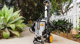 Pictured is the 1900 psi electric pressure washer.