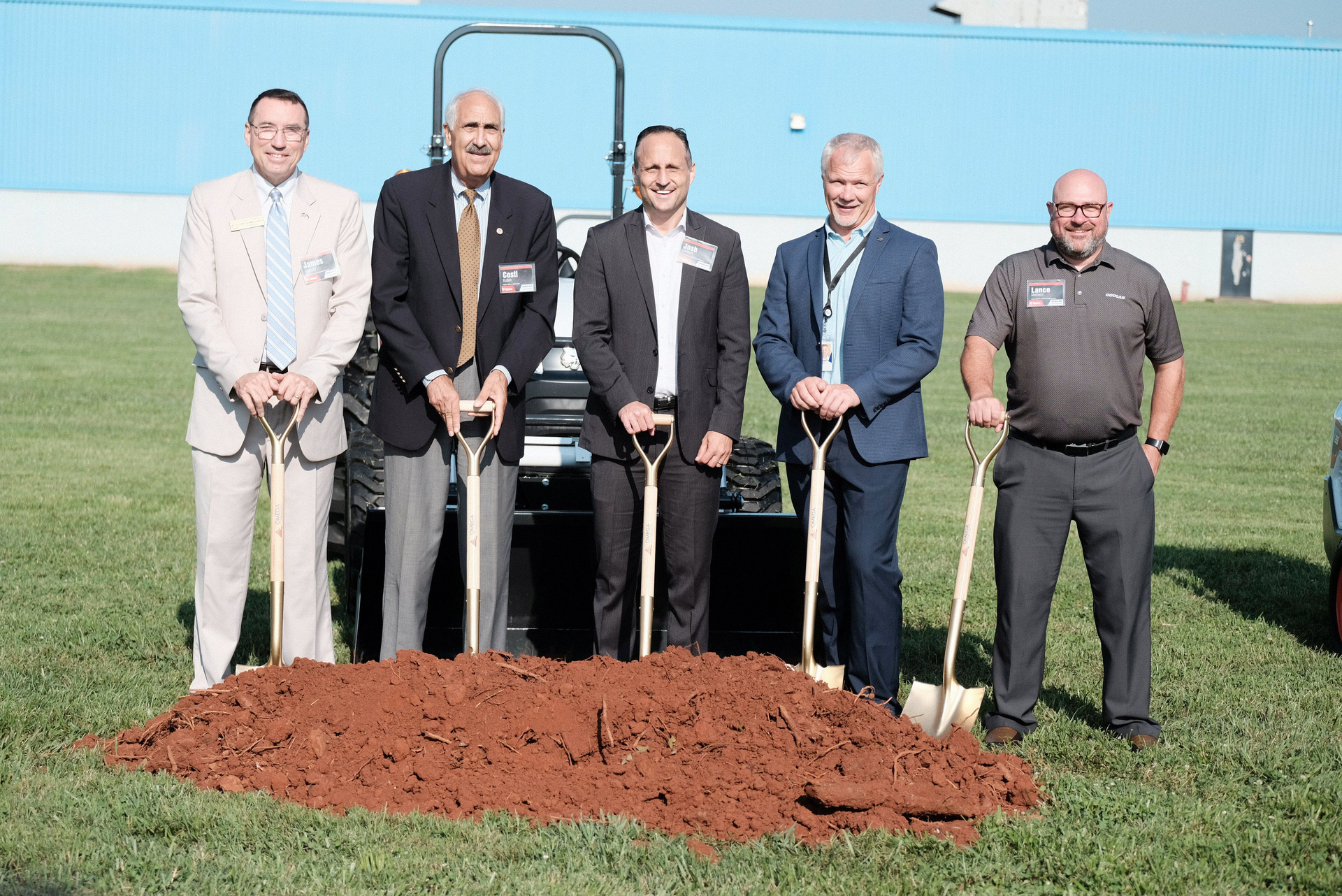 Doosan Bobcat Executives And Local Dignitaries July 21