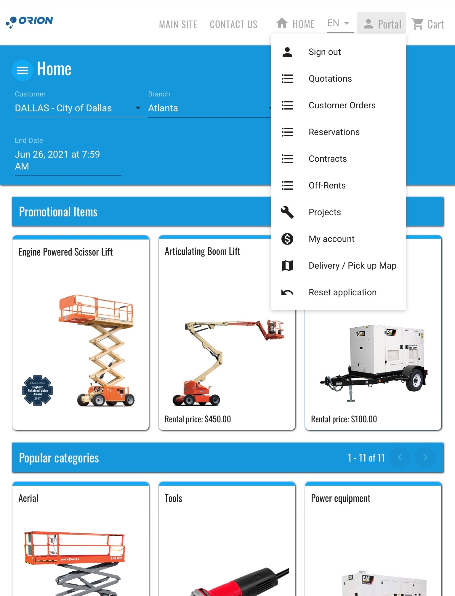 Orion Software 2021 Screen Shot