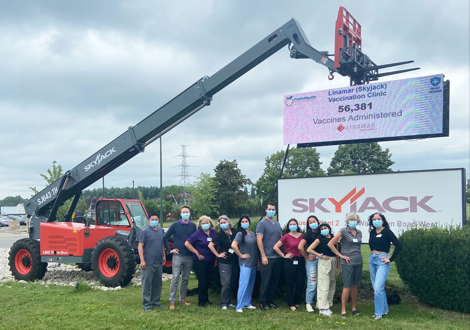 Skyjack Vaccination Clinic Wide 2021