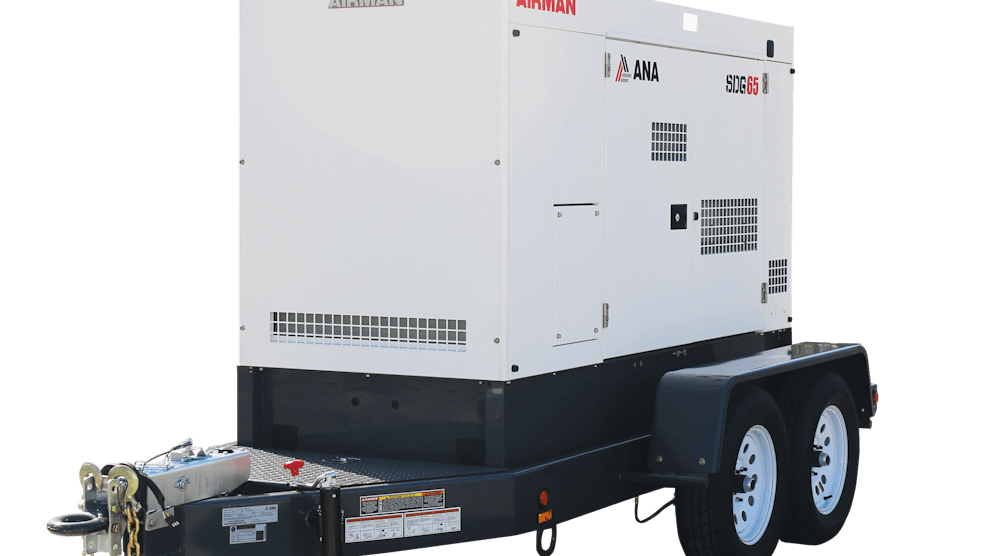 Pictured is the SDG65S Series 65kVA prime power generator