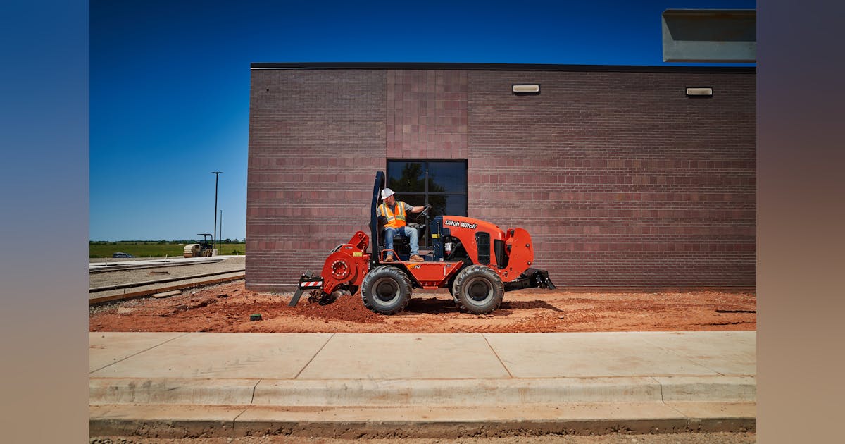Ditch Witch RT70 Ride-on Trencher Keeps Riders Comfortable For Long ...