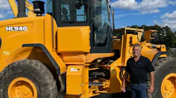 National Equipment Dealers Dale Richbourg With Hyundai Loader And Sign V2