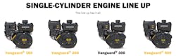 Vanguard engine lineup