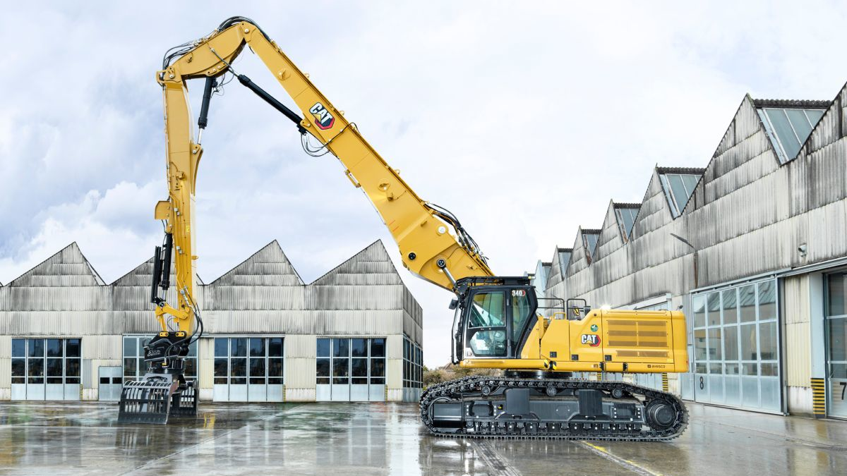 New Cat 340 UHD Demolition Excavator Features Higher Vertical Reach