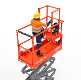 CDC Electrical - High-level access is not a problem for our team of Ipaf  approved electricians, This skyjack scissor lift was the perfect solution  for accessing the high-level power tray. 🏗 #cdcelectrical #
