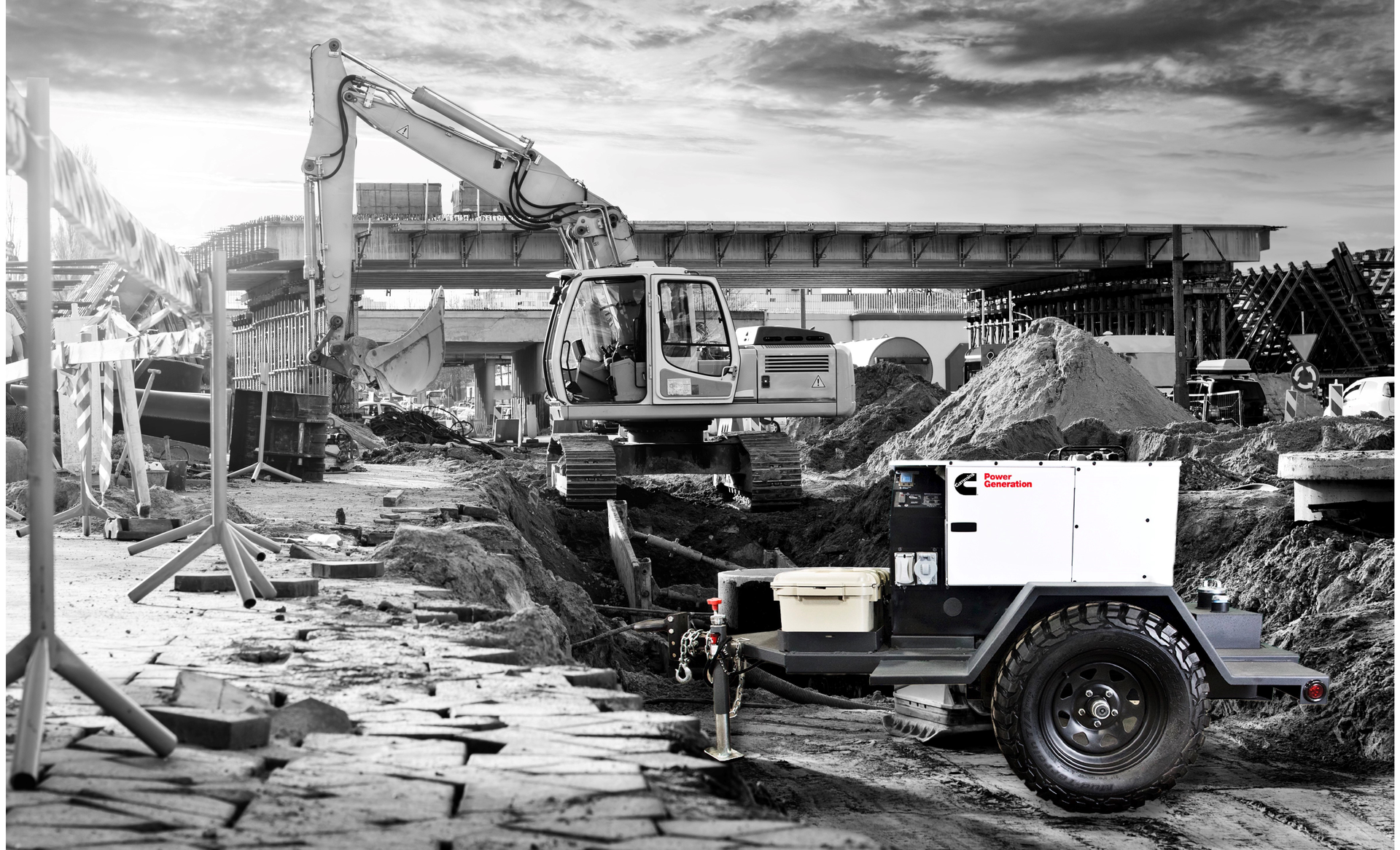 Cummins New C12 D6 Re (12k W) Mobile Generator Set