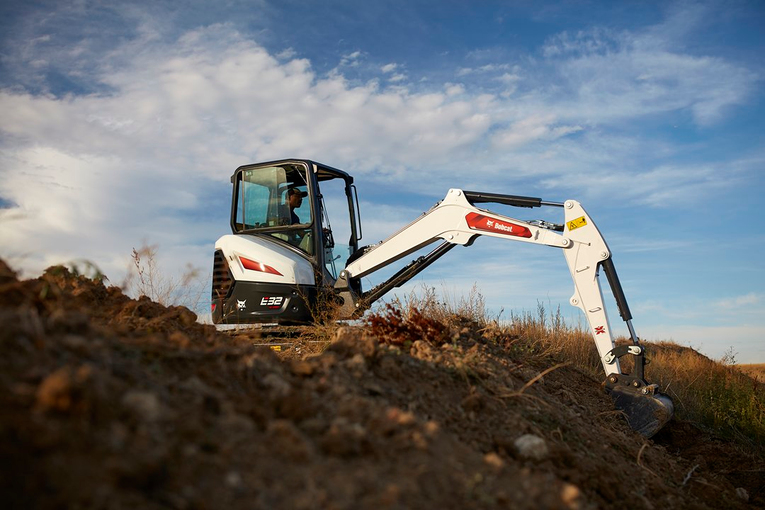 Bobcat E32 compact excavator