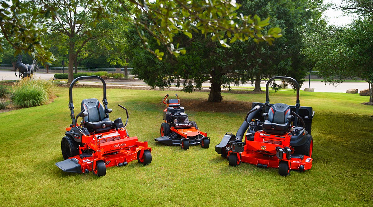 Kubota zero turn mowers deals