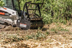 Bobcat loader drum mulcher Bobcat loader drum mulcher