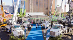 Manitex units at a recent trade show.