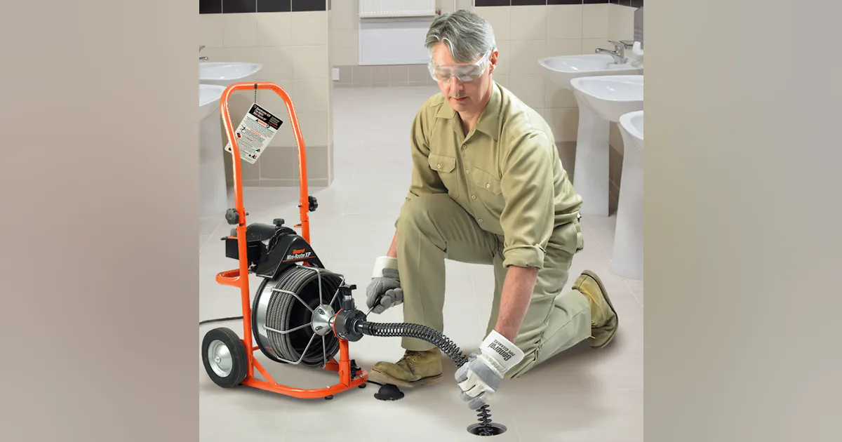 General Pipe Cleaners’ Mini-Rooter XP Retrieves Cable up to 16 Feet Per ...