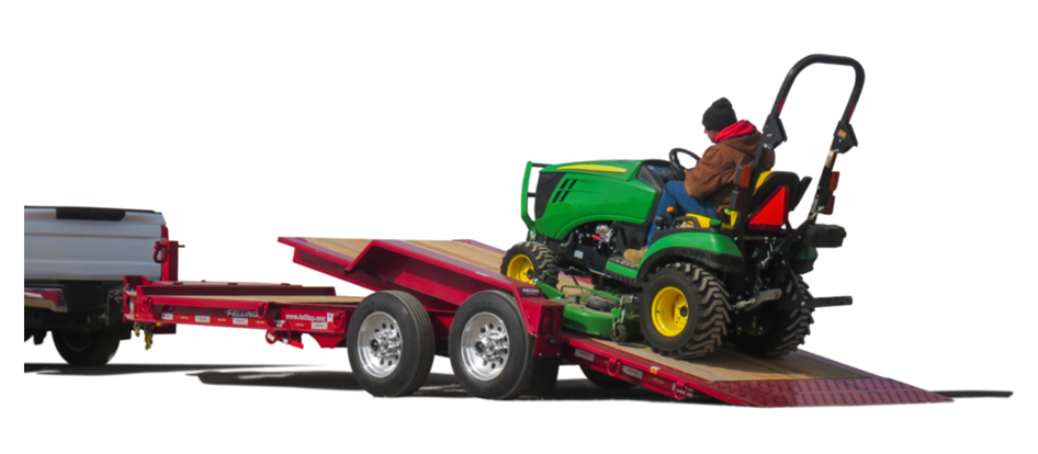 Felling Trailers tilt deck trailer line